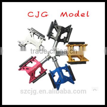 2014 best selling alloy aluminum cnc machined mountain bike parts bike pedals