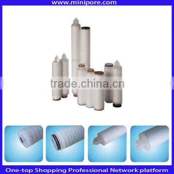 pes pleated filter cartridge for final filtration for bacteria removal in RO system