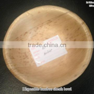 Disposable bamboo leaf leaves bowl