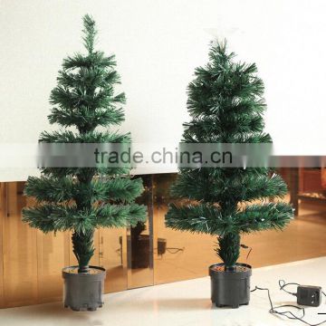 Hot sale christmsa ornament PVC christmas tree with LED
