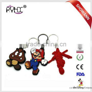 Promotional Gifts Rubber Key Chain / Custom Pvc Key holder / Silicon PVC Keyring