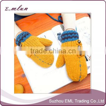 Wholesale high quality girls custom made knitting gloves