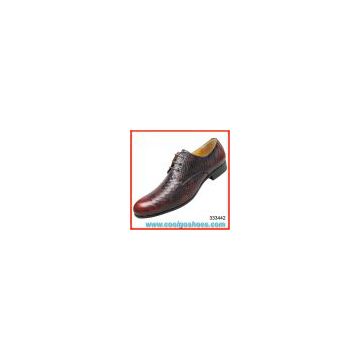 China factory supplier brown dress leather shoes men lace up