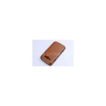 Coffee Leather Mobile phone Cases For Samsung I829