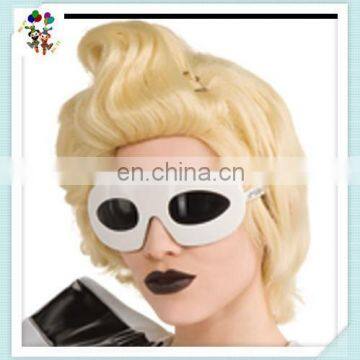 Lady Gaga Fancy Plastic White Novelty Party Sunglasses HPC-0621