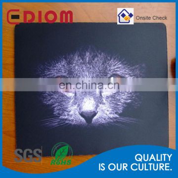 2016 hot sale promotional printing durable wholesale rubber fabric mousepad