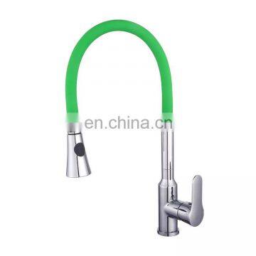 Fashion design single lever luxury single handle pull down kitchen faucet