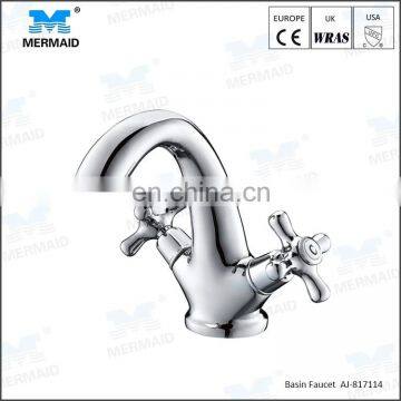Classic Traditional Individual Double handle Hot and Cold Water Tap Deck Mounted Mixer Tap
