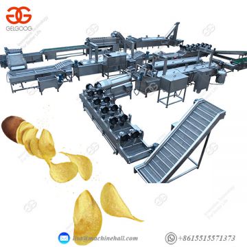 Potato Chip Manufacturing Equipment Full Automatic Efficient Potato Chips Making Machine