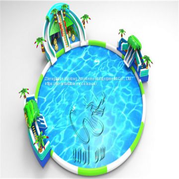 Funny inflatable water park slides for sale
