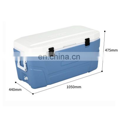125L Cold Storage Box  Large Capacity PU Insulated Outdoor Commercial  Ice Chest Ice Cooler Box For Food Fishing Camping