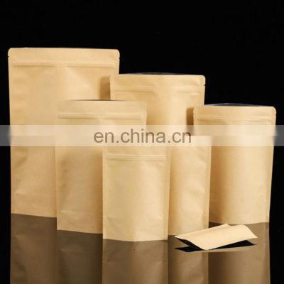 Wholesale custom 1kg 2kg 5kg 10kg recyclable paper stand up four side seal food grain wheat powder maize flour packaging bag