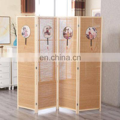 4 panels bamboo room dividers chinese antique style wood room divider decorative interior screens & room dividers