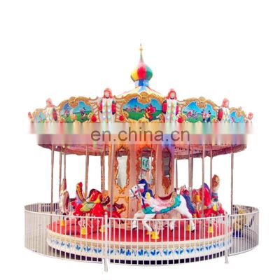 Outdoor luxury carousel ride adult carousel horse ride for sale