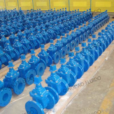 BS3464_DN125_Cast_Iron_Gate_Valve_with_Square_Stem_Cap_for_T-Key_Handle_Operation