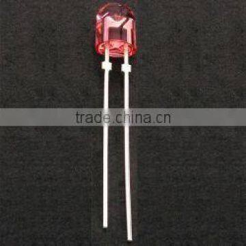 Diffused 5mm Oval Led diode in RED 90 / 50 degree viewing angle