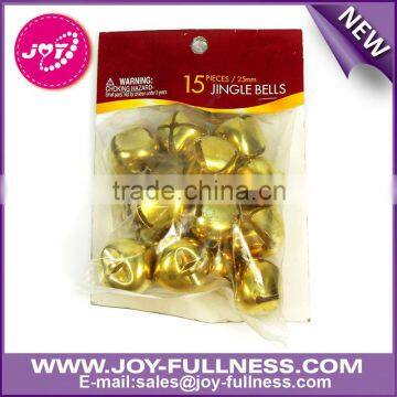 25mm size brass jingle bells for Christmas