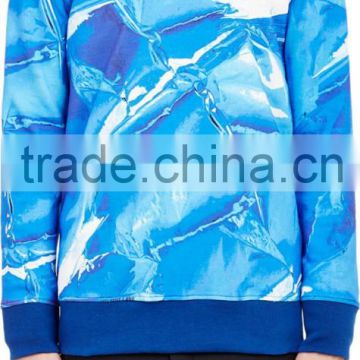 sublimation blank blue sky print wholesale brand hoodies