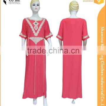 2016 latest fashion elegance short sleeves red maxi dress with fasion rope embroidery and beads