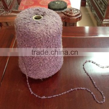 mohair/wool/alpaca blended acrylic polyester boucle/loop yarn