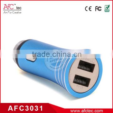 2016 new products aluminum dual usb ports high power wholesale high 12v output car charger