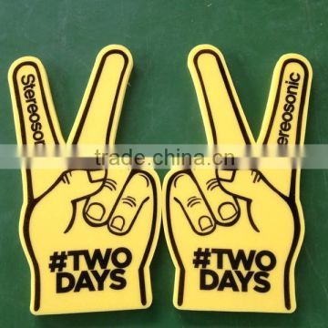 Two Fingers Victory Design Giant Foam Hands for Cheering