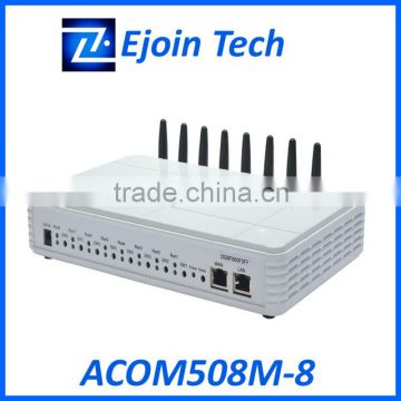 8 analog gsm intercom ethernet solution plastic casing