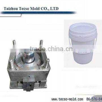 OEM customized white color plastic injection paint pail mold factory