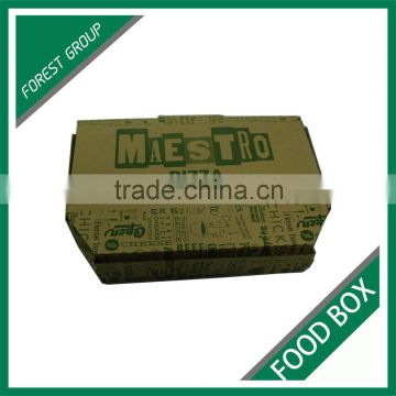 FOOD GRADE DISPOSABLE CORRUGATED FOOD TAKE AWAY BOX FOR PIZZA WITH PRINT