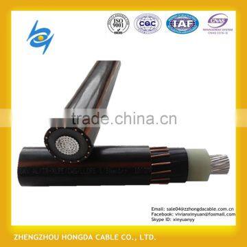 600/1000V single core aluminum conductor XLPE insulated concentric neutral cable