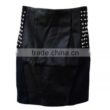 fashion leather skirt for women
