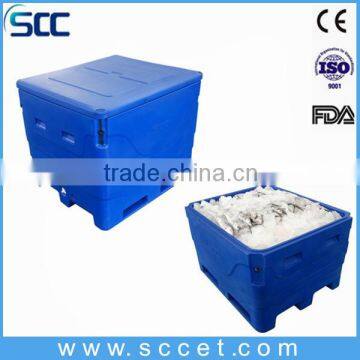 1000L insulated ice bin, ice bins for fish, fish ice bin