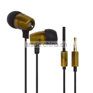 Resin material earphone for mp3 players, unique products to sell earphones headphones manufacturer