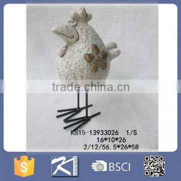 New Product Ceramic Chook Ornaments for Garden Decoration