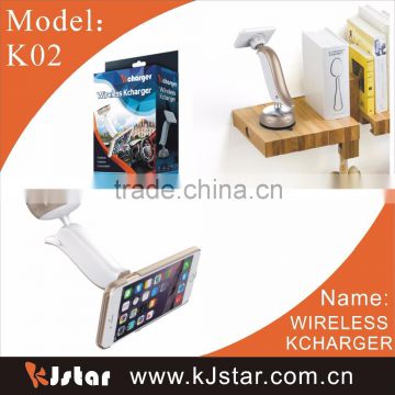 2016 Newest portable K02 QI wireless charger for iphone from kjstar