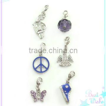 Alibaba Fashion Jewelry Custom Crystal Butterfly Angel Pendant for Girls