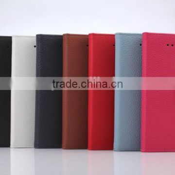 Litchi Stand leather case for iphone 6