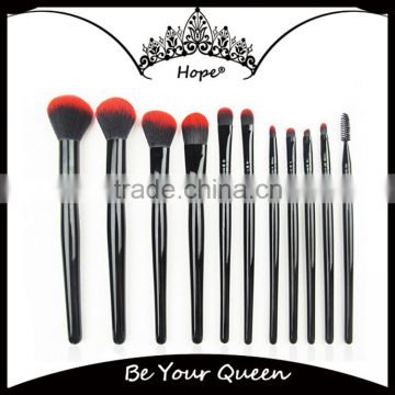 Cool Black 11pcs Makeup Brush Set Bulk Stock Cheap