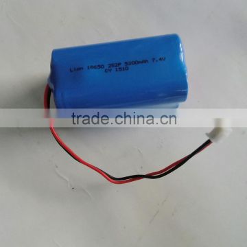 Lithium Ion Battery Pack and Charger 5200mah 7.4v China longlife li-ion battery