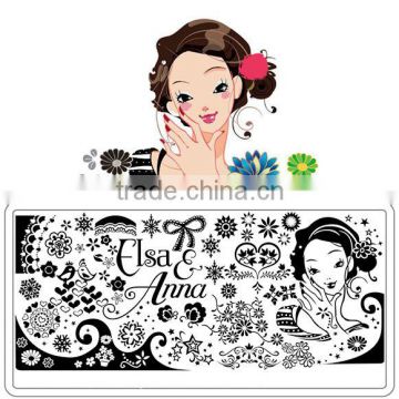 New Design Factory Outlets Dream Girl Series Nail Stamping, Professionals Nail Art Stamping Plates