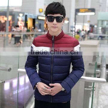 Wholesale new winter men's jacket 2015 autumn and winter warm down jacket slim casual cotton thickened