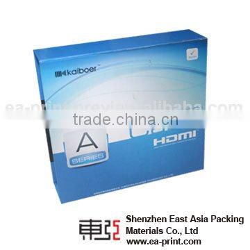 Paper packaging box for electronic