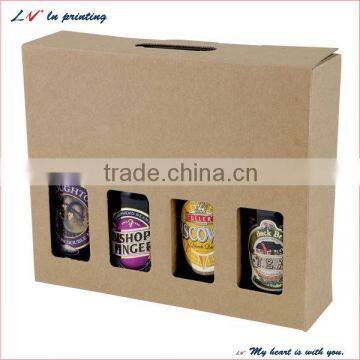 high quality 4 pack red wine carton box made in shanghai