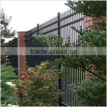 Steel square tube picket fence