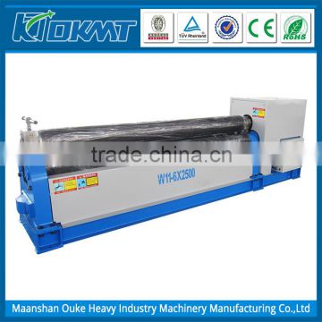 W11 6x2500mm Hydraulic 3 roller plate rolling machine for sale