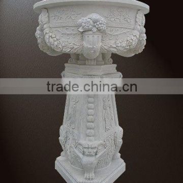 stone carving flower pot HP020
