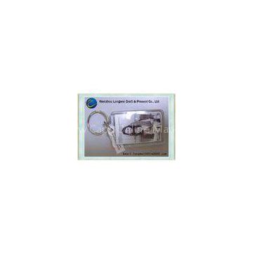 Personalized clear plastic photo keychain as gift & souvenir novelty keyrings