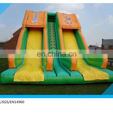 kids giant inflatable slide/inflatable double lane slip slide/inflatable dry slide