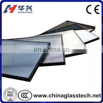 clear float type and tempered customized air layer double glazing insulation glass