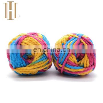 Colorful scarf knitting acrylic wool yarn melange yarn cake yarn
